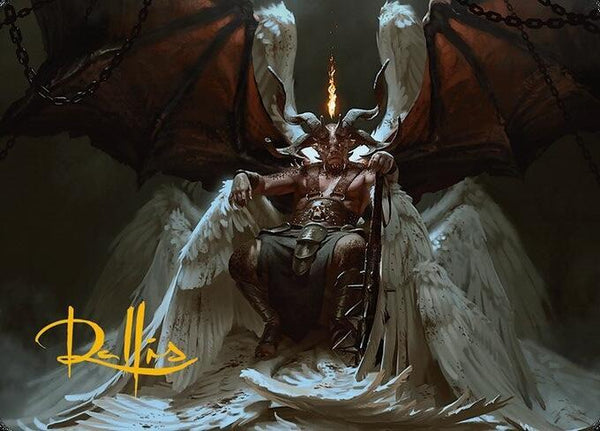 Shilgengar, Sire of Famine Art Card (Gold-Stamped Signature) (4) [Modern Horizons 3 Art Series]