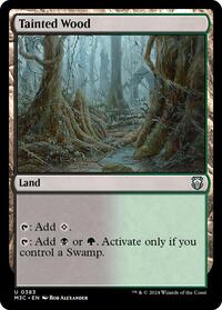 Tainted Wood (Ripple Foil) (383) [Modern Horizons 3 Commander]
