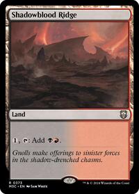 Shadowblood Ridge (Ripple Foil) (373) [Modern Horizons 3 Commander]
