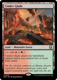 Cinder Glade (Ripple Foil) (329) [Modern Horizons 3 Commander]