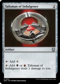 Talisman of Indulgence (Ripple Foil) (312) [Modern Horizons 3 Commander]