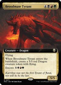 Broodmate Tyrant (Extended Art) (Ripple Foil) (71) [Modern Horizons 3 Commander]