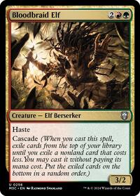 Bloodbraid Elf (Ripple Foil) (256) [Modern Horizons 3 Commander]