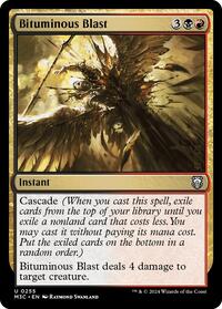 Bituminous Blast (Ripple Foil) (255) [Modern Horizons 3 Commander]