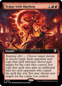 Tempt with Mayhem (Extended Art) (Ripple Foil) (62) [Modern Horizons 3 Commander]