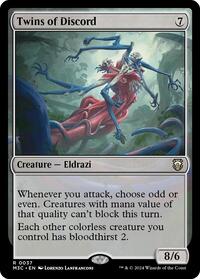 Twins of Discord (Ripple Foil) (37) [Modern Horizons 3 Commander]