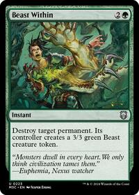Beast Within (Ripple Foil) (223) [Modern Horizons 3 Commander]