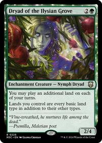 Dryad of the Ilysian Grove (Ripple Foil) (225) [Modern Horizons 3 Commander]