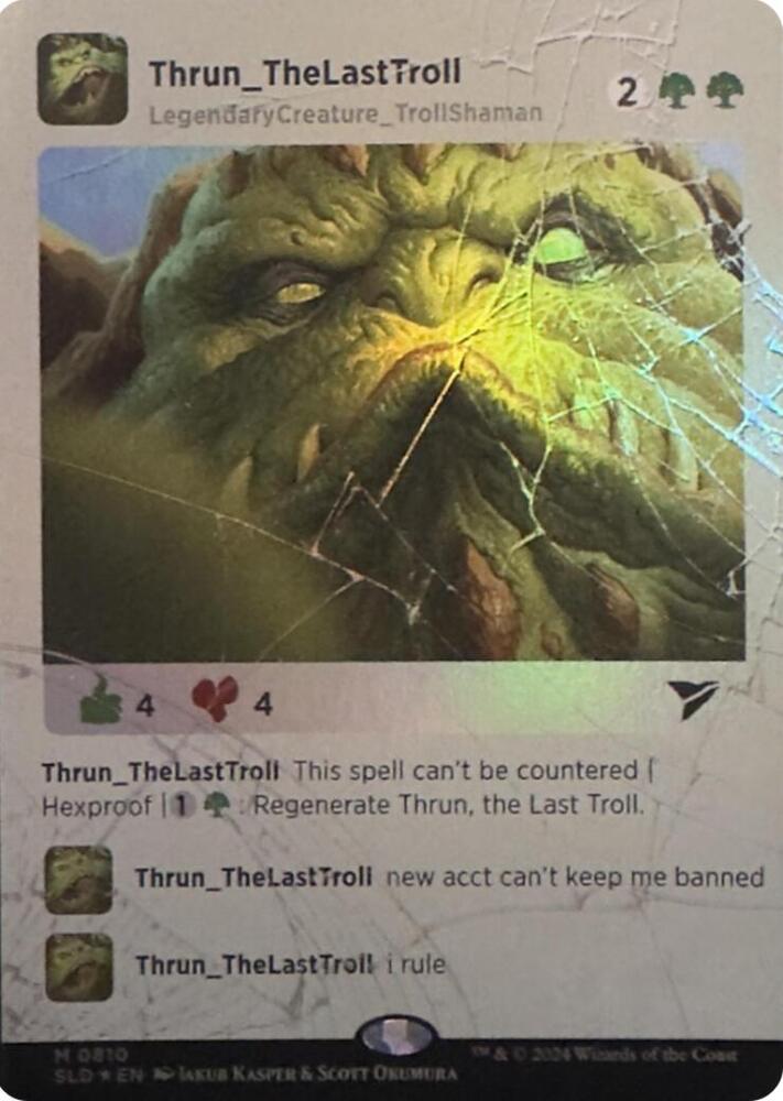 Thrun, the Last Troll (Rainbow Foil) (810) [Secret Lair Drop]