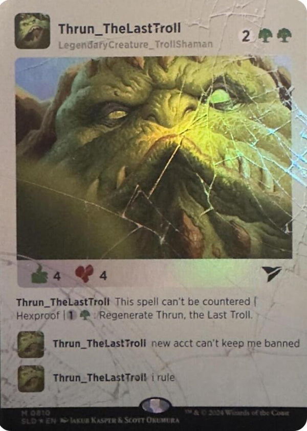 Thrun, the Last Troll (Rainbow Foil) (810) [Secret Lair Drop]