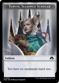 Emblem - Tamiyo, Seasoned Scholar (35) [Modern Horizons 3]