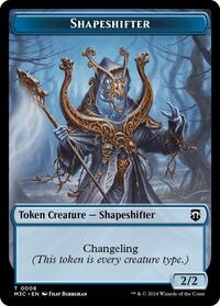 Shapeshifter (0008) (Ripple Foil) // Dragon Double-Sided Token (8 // 12) [Modern Horizons 3 Commander]