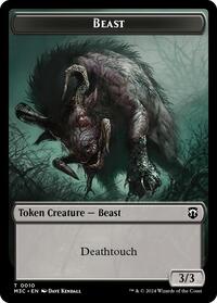 Beast (0010) (Ripple Foil) // Shapeshifter (0008) Double-Sided Token (10 // 8) [Modern Horizons 3 Commander]