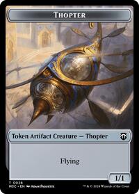 Thopter (Ripple Foil) // Copy Double-Sided Token (26 // 1) [Modern Horizons 3 Commander]