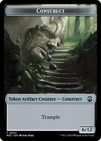 Construct (Ripple Foil) // Myr Double-Sided Token (24 // 25) [Modern Horizons 3 Commander]
