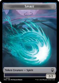 Spirit (Ripple Foil) // Eldrazi Double-Sided Token (5 // 1) [Modern Horizons 3 Commander]