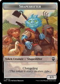 Shapeshifter (0004) (Ripple Foil) // Copy Double-Sided Token (4 // 1) [Modern Horizons 3 Commander]