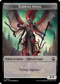 Eldrazi Angel (Ripple Foil) // Copy Double-Sided Token (2 // 1) [Modern Horizons 3 Commander]