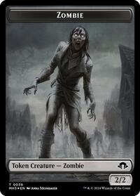 Zombie (Ripple Foil) // Insect (0027) Double-Sided Token (39 // 27) [Modern Horizons 3]