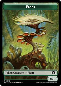 Plant (Ripple Foil) // Zombie  Double-Sided Token (42 // 21) [Modern Horizons 3]
