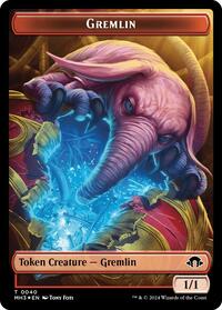 Gremlin (Ripple Foil) // Copy Double-Sided Token (40 // 1) [Modern Horizons 3]