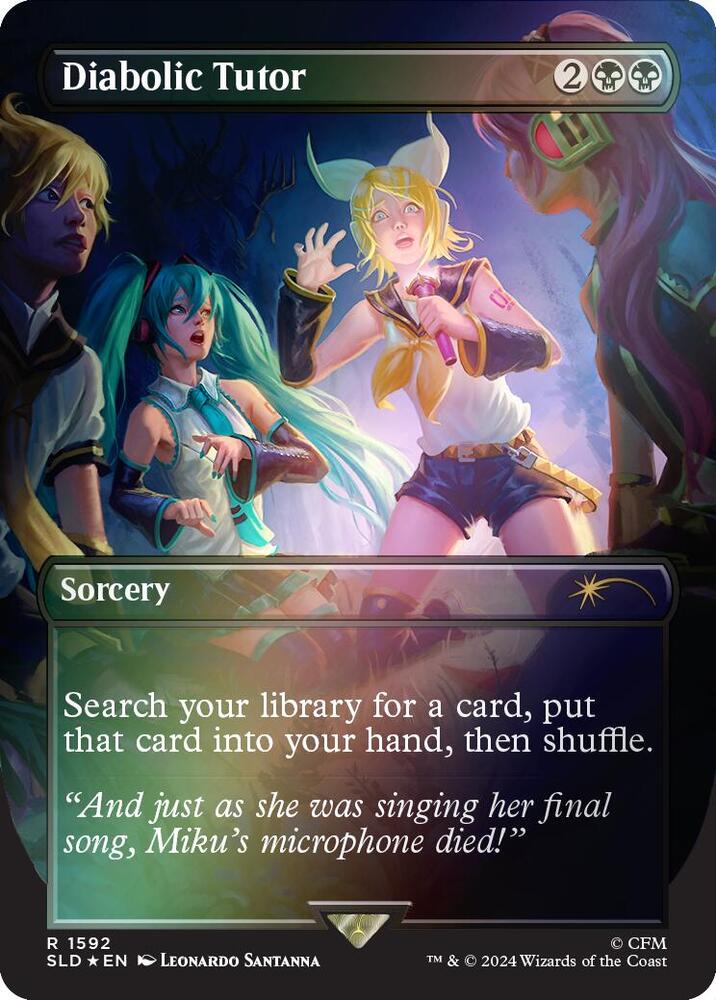 Diabolic Tutor (1592) (Rainbow Foil) [Secret Lair Drop]