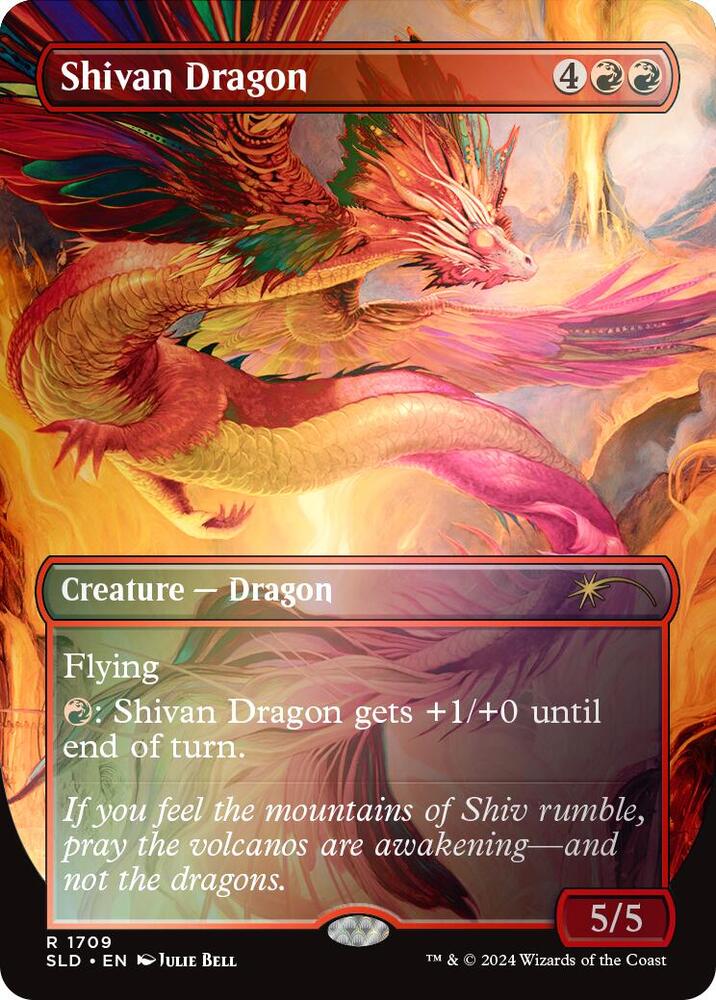 Shivan Dragon (Rainbow Foil) (1709) [Secret Lair Drop]
