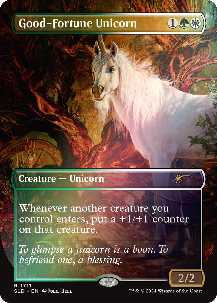 Good-Fortune Unicorn (Rainbow Foil) (1711) [Secret Lair Drop]