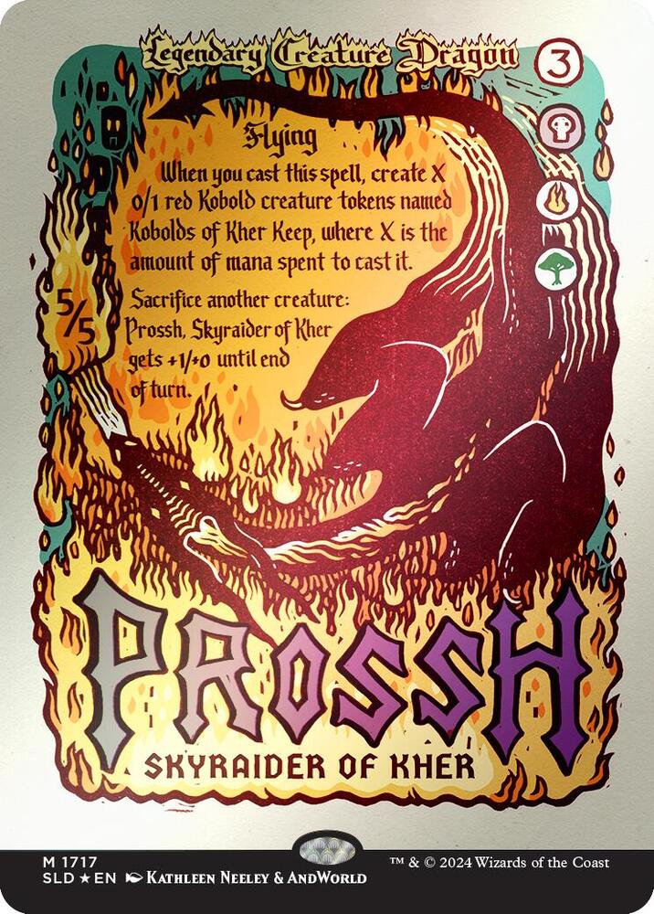 Prossh, Skyraider of Kher (Rainbow Foil) (1717) [Secret Lair Drop]