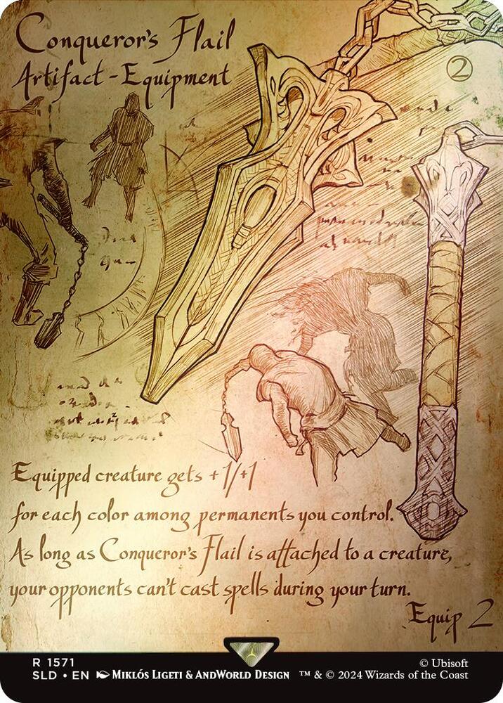 Conqueror's Flail (Rainbow Foil) (1571) [Secret Lair Drop]