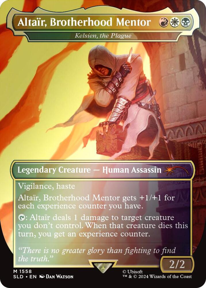 Altair, Brotherhood Mentor - Kelsien, the Plague (Rainbow Foil) (1558) [Secret Lair Drop]