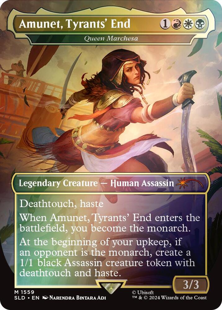 Amunet, Tyrants' End - Queen Marchesa (Rainbow Foil) (1559) [Secret Lair Drop]