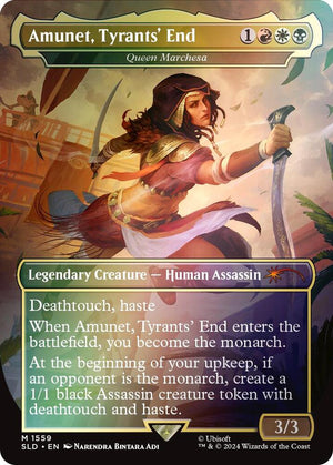 Amunet, Tyrants' End - Queen Marchesa (Rainbow Foil) (1559) [Secret Lair Drop]