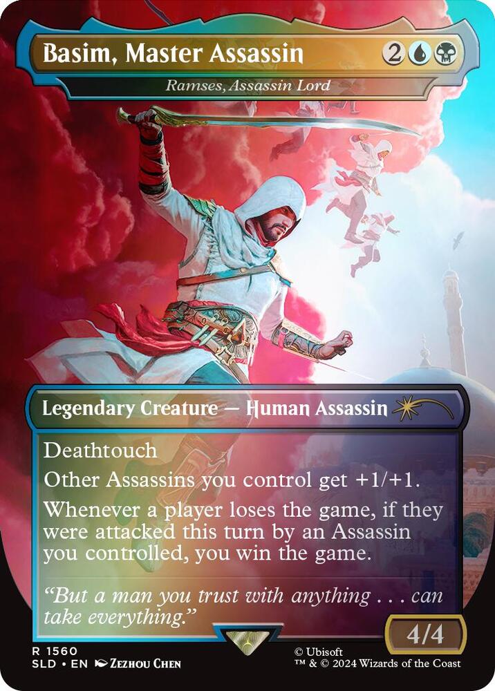 Basim, Master Assassin - Ramses, Assassin Lord (Rainbow Foil) (1560) [Secret Lair Drop]