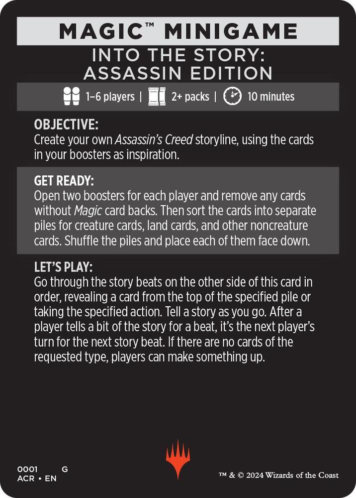 Magic Minigame: Into The Story: Assassin Edition (1) [Assassin's Creed]