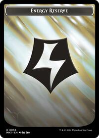 Energy Reserve (Ripple Foil) // Servo Double-Sided Token (36 // 33) [Modern Horizons 3]