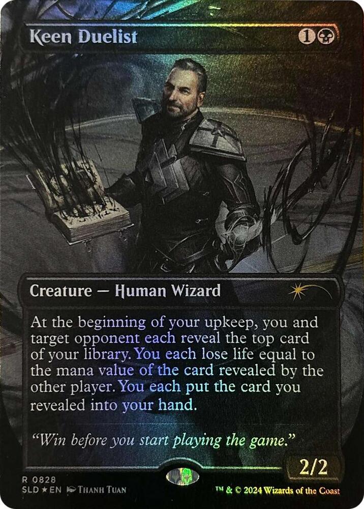 Keen Duelist (Rainbow Foil) (828) [Secret Lair Drop]