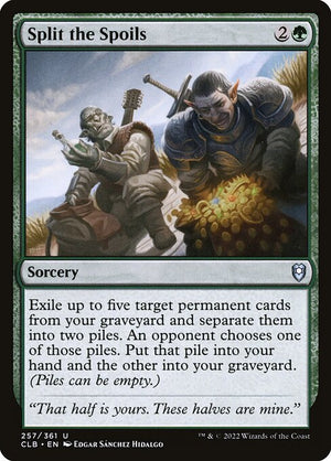 Split the Spoils (257) [Commander Legends: Battle for Baldur's Gate]