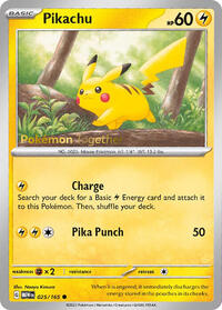 Pikachu - 025/165 (Pokemon Together) (025/165) [Miscellaneous Cards and Products]