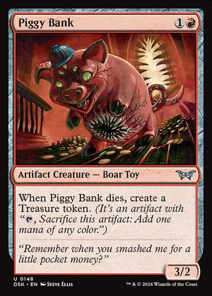 Piggy Bank (148) [Duskmourn: House of Horror]
