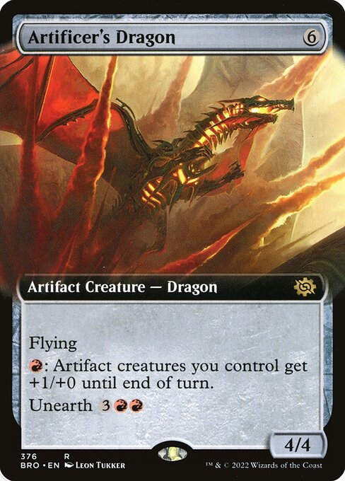Artificer's Dragon (376) [The Brothers' War] [Extended Art]
