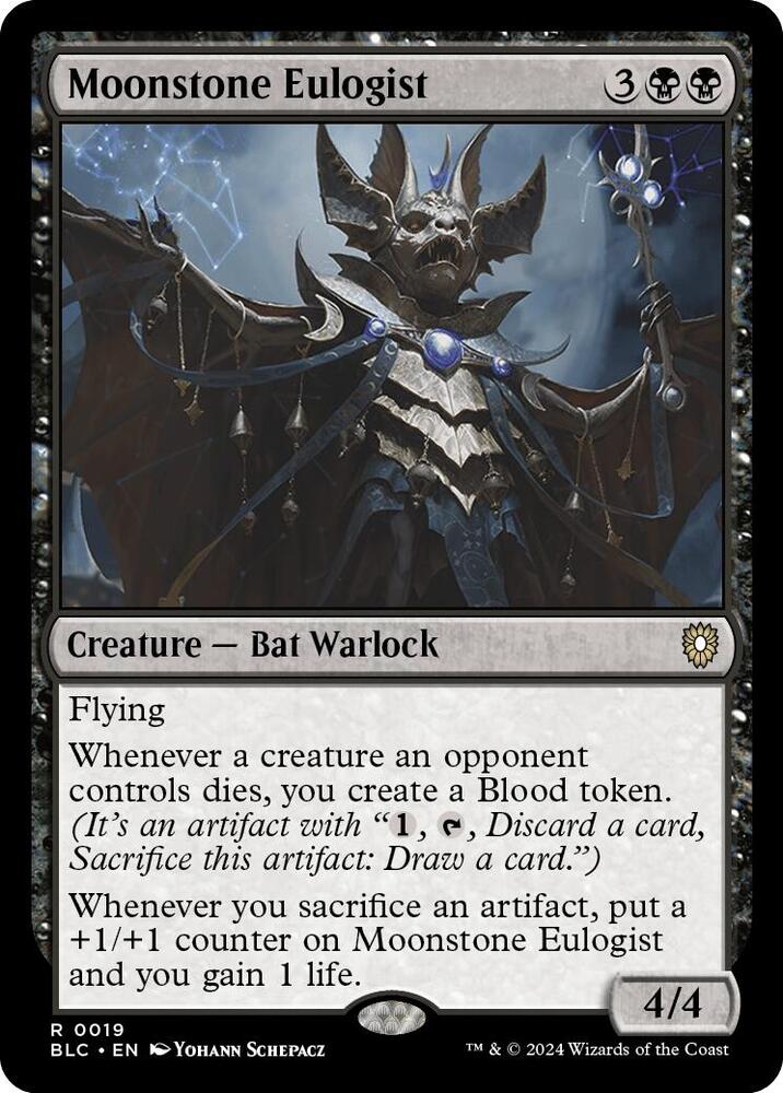 Moonstone Eulogist (19) [Bloomburrow Commander]
