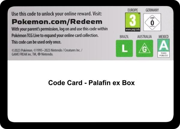 Code Card - Palafin ex Box [Miscellaneous Cards and Products]