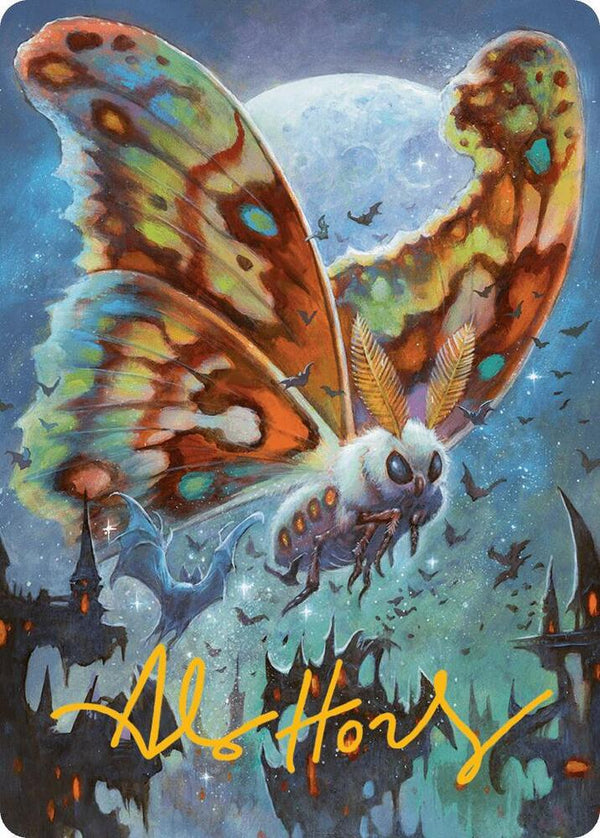 Luminous Broodmoth Art Card (Gold-Stamped Signature) (48) [Bloomburrow Art Series]