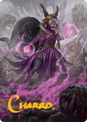 Liliana of the Dark Realms Art Card (Gold-Stamped Signature) (51) [Bloomburrow Art Series]
