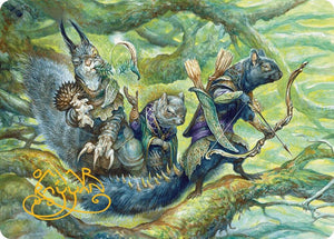 The Odd Acorn Gang Art Card (Gold-Stamped Signature) (32) [Bloomburrow Art Series]