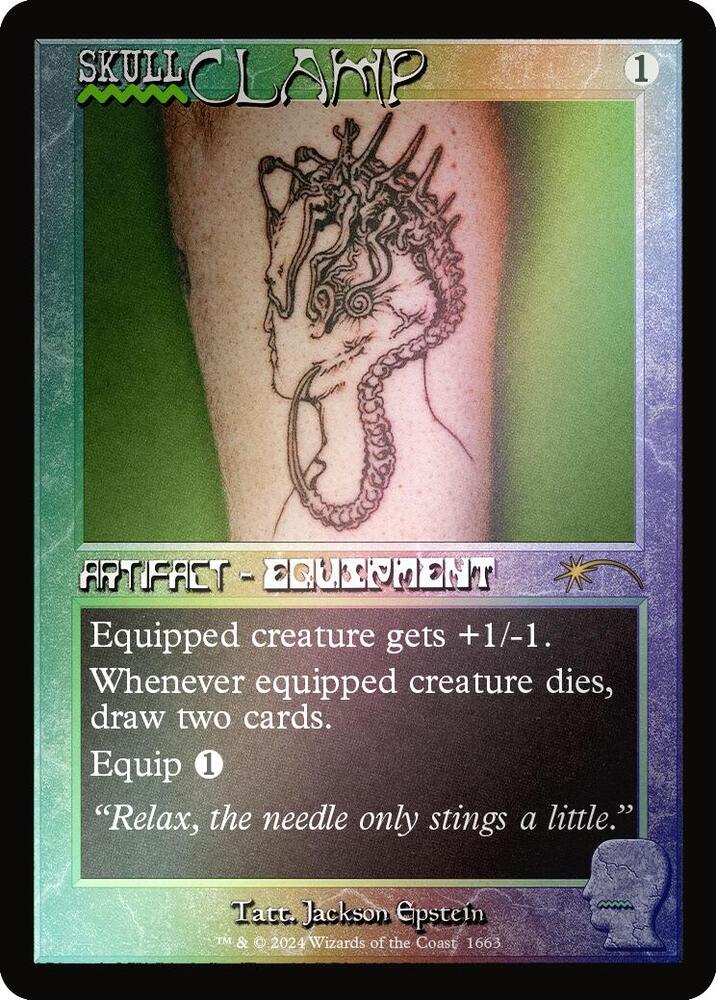 Skullclamp (Rainbow Foil) (1663) [Secret Lair Drop]