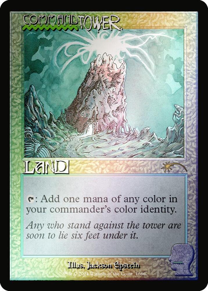 Command Tower (1666) (Rainbow Foil) [Secret Lair Drop]