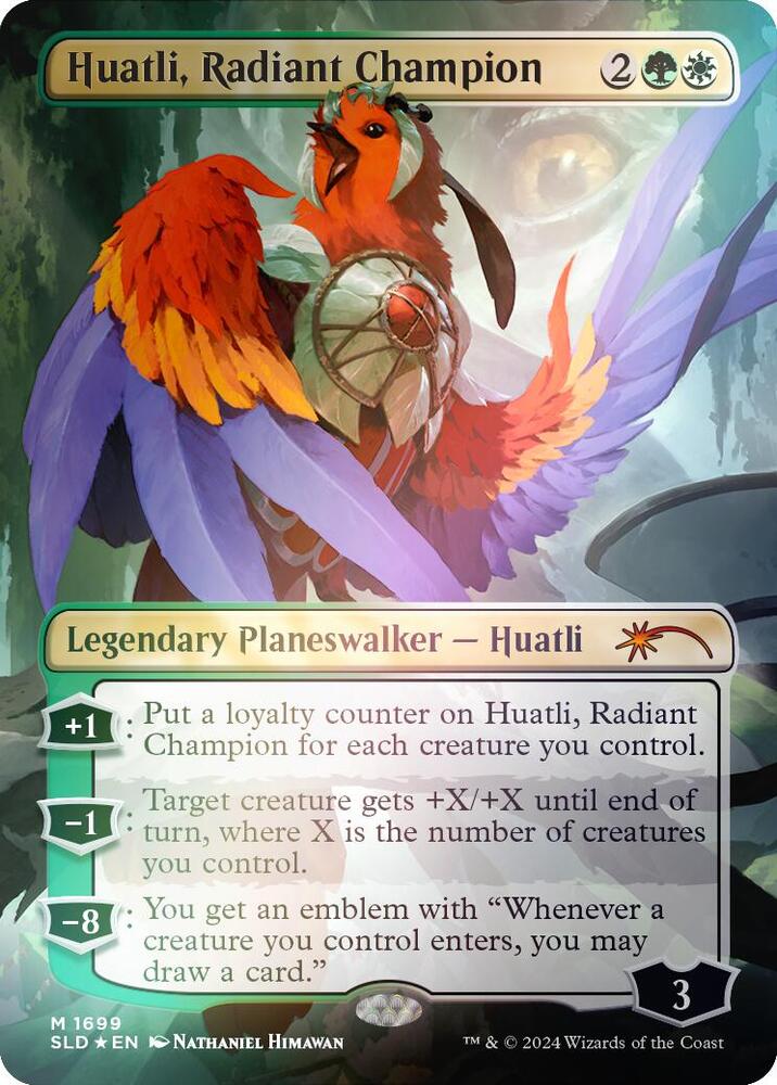 Huatli, Radiant Champion (Rainbow Foil) (1699) [Secret Lair Drop]