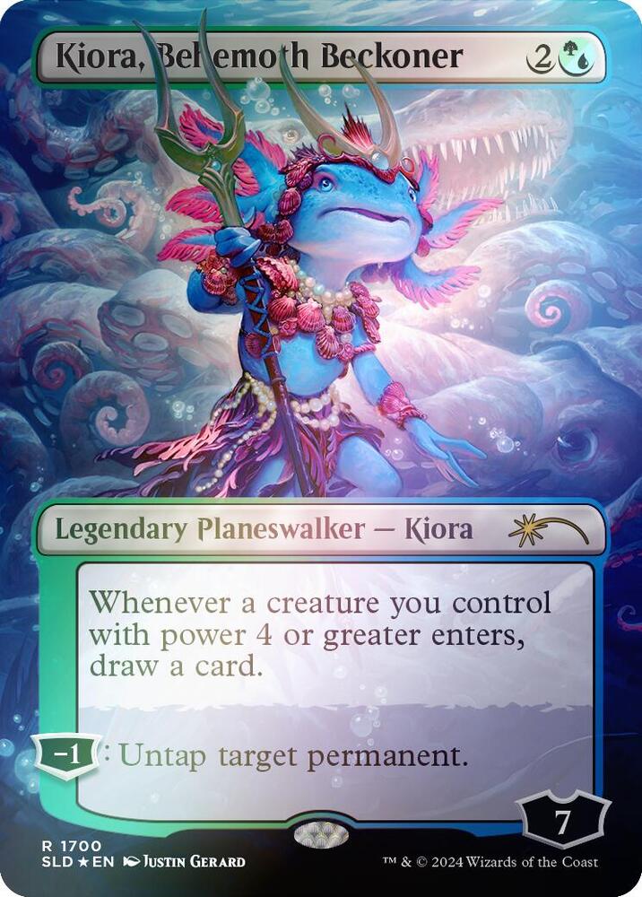 Kiora, Behemoth Beckoner (Rainbow Foil) (1700) [Secret Lair Drop]